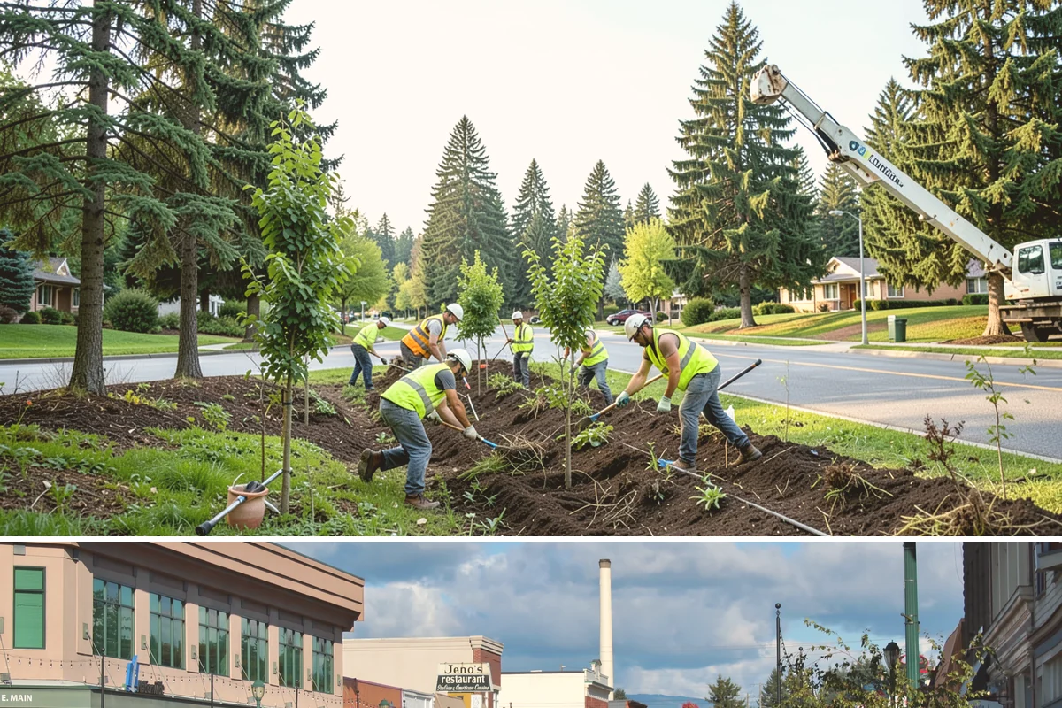 Library Grounds Maintenance in Monroe, Snohomish County, WA - Spring planting refreshes entry beds before summer reading programs draw peak foot traffic.