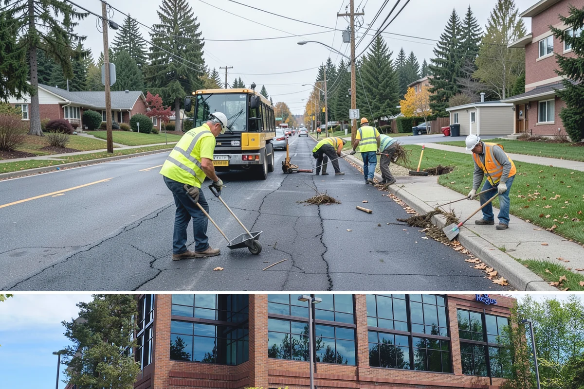 Library Grounds Maintenance in Mountlake Terrace, Snohomish County, WA - Spring planting refreshes entry beds before summer reading programs draw peak foot traffic.