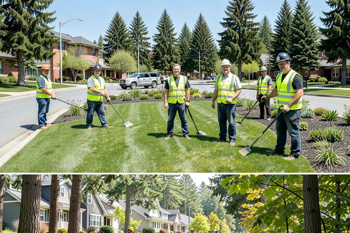 Library Grounds Maintenance in Normandy Park, King County, WA - Spring planting refreshes entry beds before summer reading programs draw peak foot traffic.