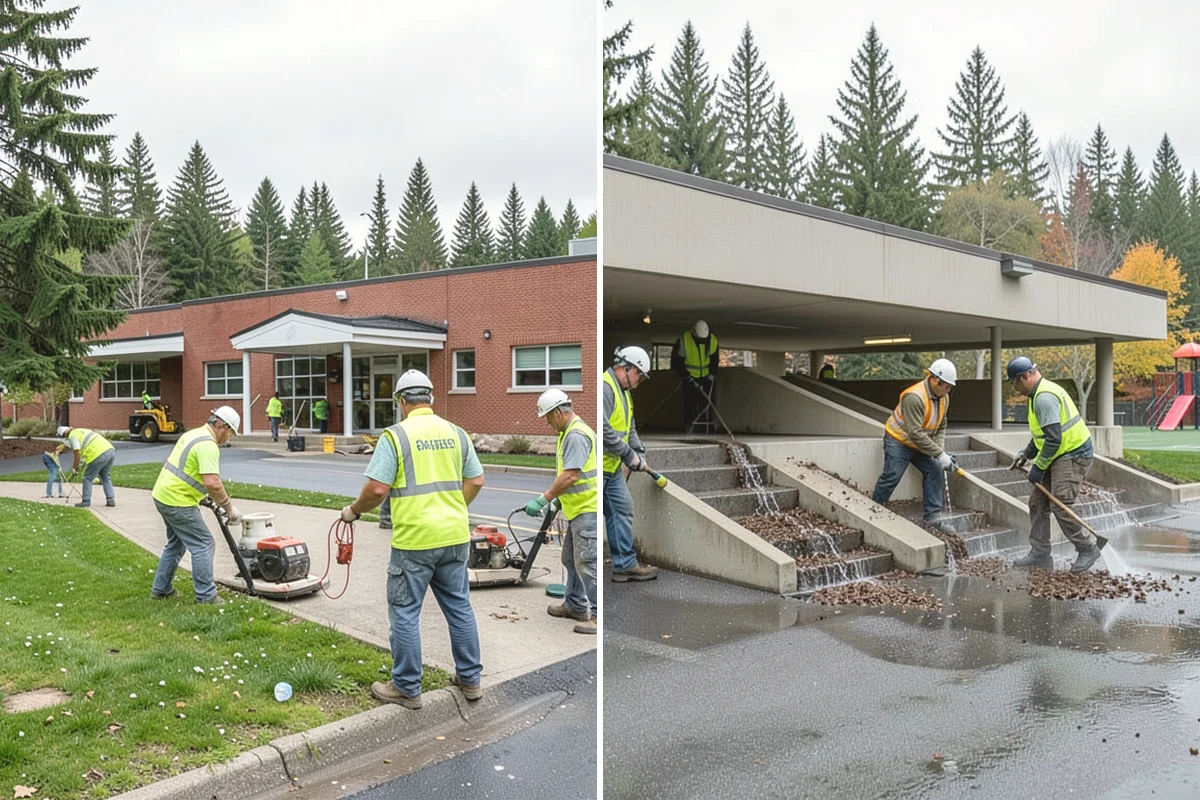 Library Grounds Maintenance in Oak Harbor, Island County, WA - Review branch grounds and programming schedules with library staff