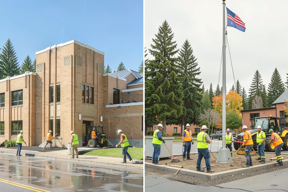 Library Grounds Maintenance in Orting, Pierce County, WA - Review branch grounds and programming schedules with library staff