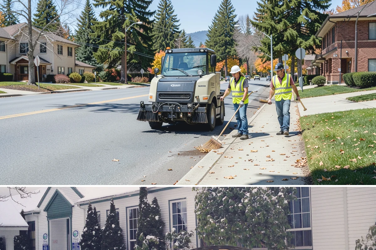 Library Grounds Maintenance in Pacific, King County, WA - Spring planting refreshes entry beds before summer reading programs draw peak foot traffic.