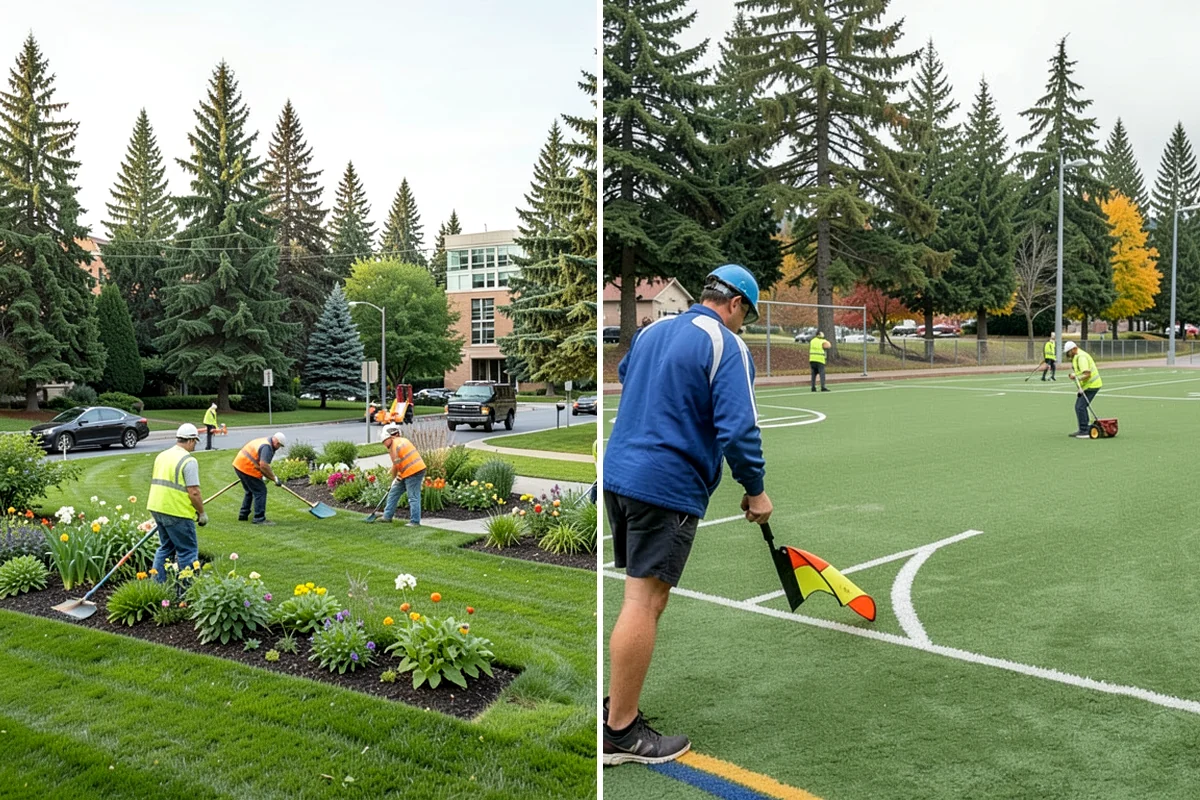 Library Grounds Maintenance in Shoreline, King County, WA - Review branch grounds and programming schedules with library staff