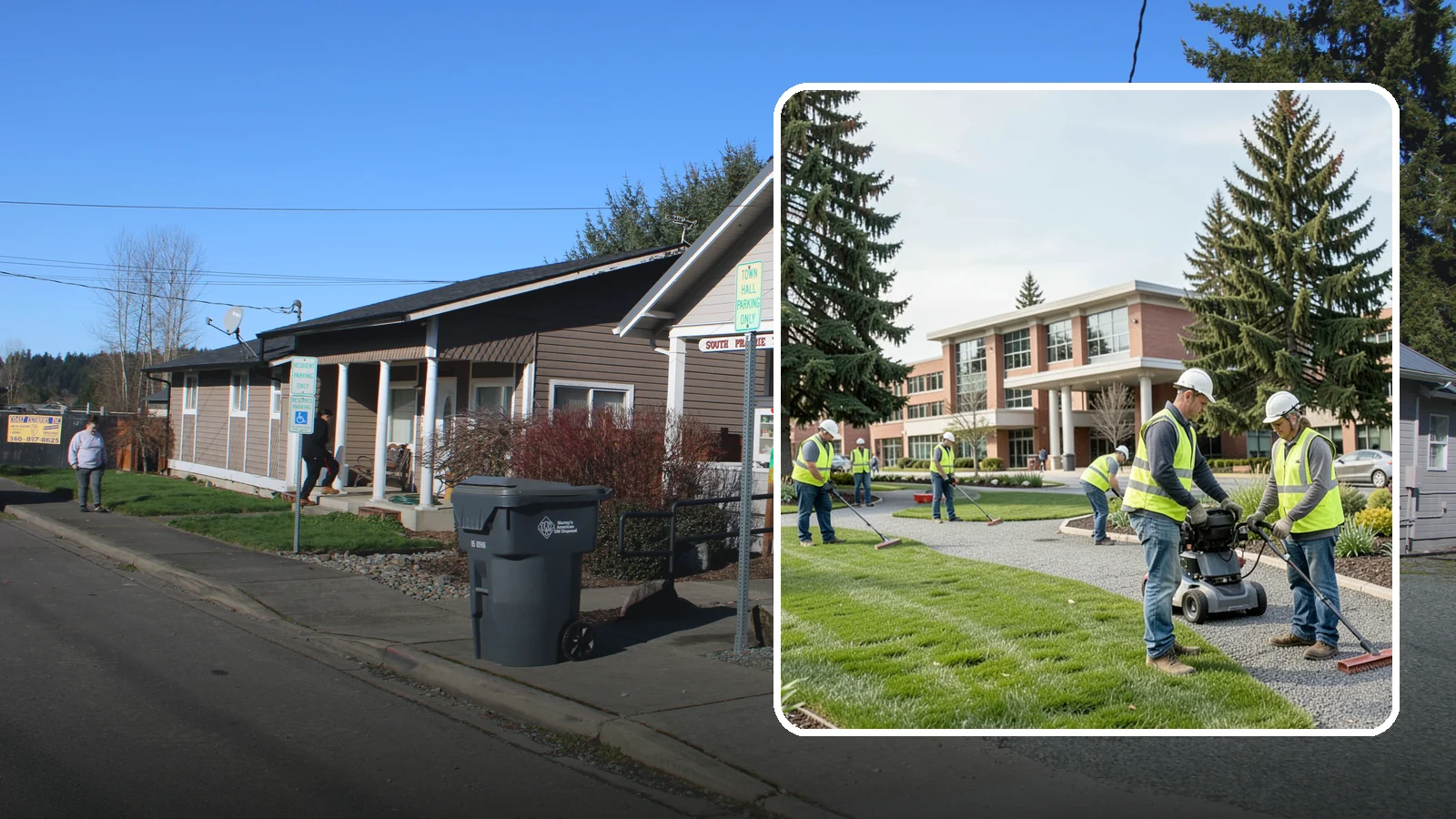 Library Grounds Maintenance in South Prairie, Pierce County, WA - Grounds maintenance for public library branches and library district facilities throughout Western Washington.