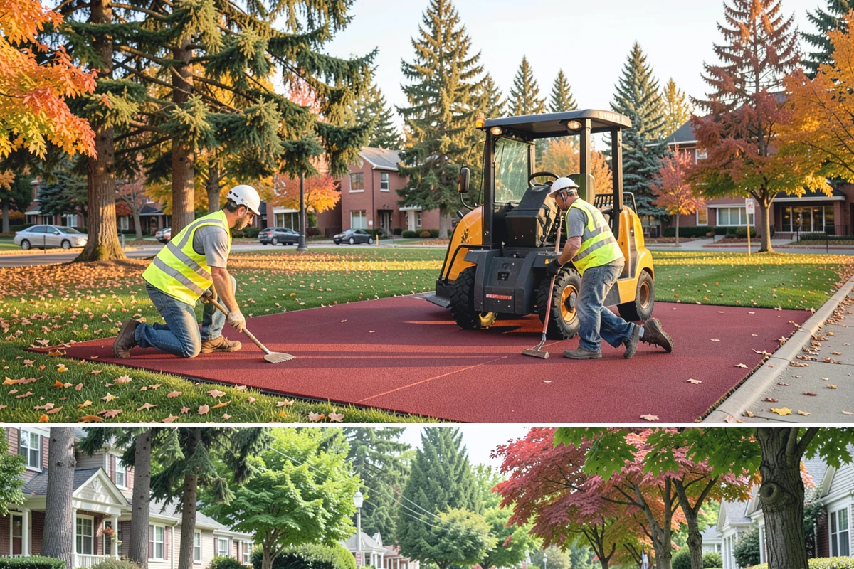 Line Striping in Beaux Arts Village, King County, WA - Dry-weather months from late spring through early fall provide the best paint adhesion and cure conditions.