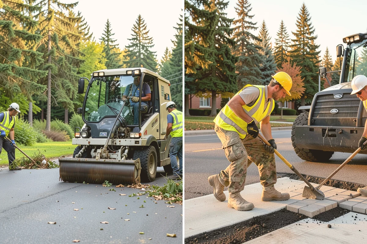 Line Striping in Bellevue, King County, WA - Measure the site and confirm the striping layout