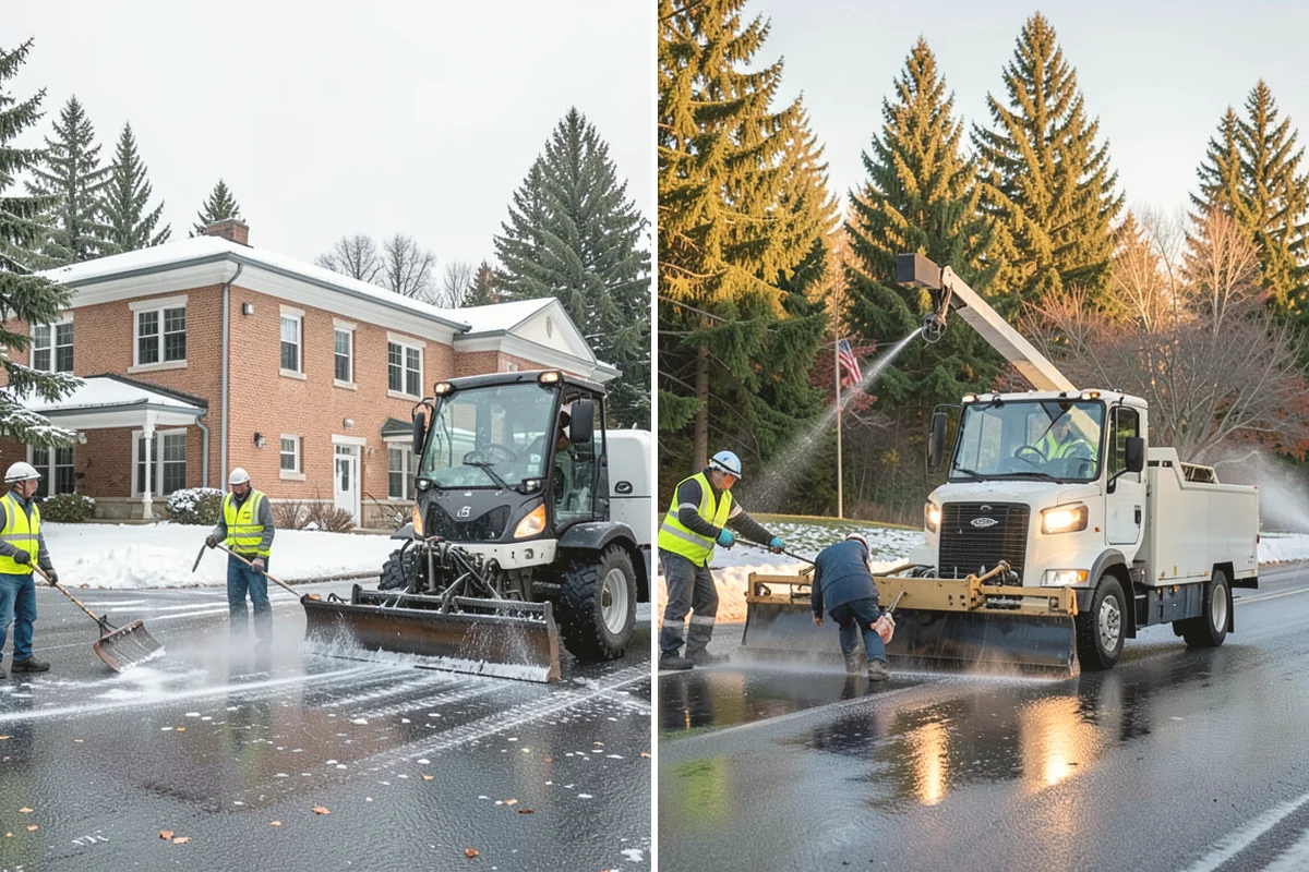 Line Striping in Black Diamond, King County, WA - Measure the site and confirm the striping layout
