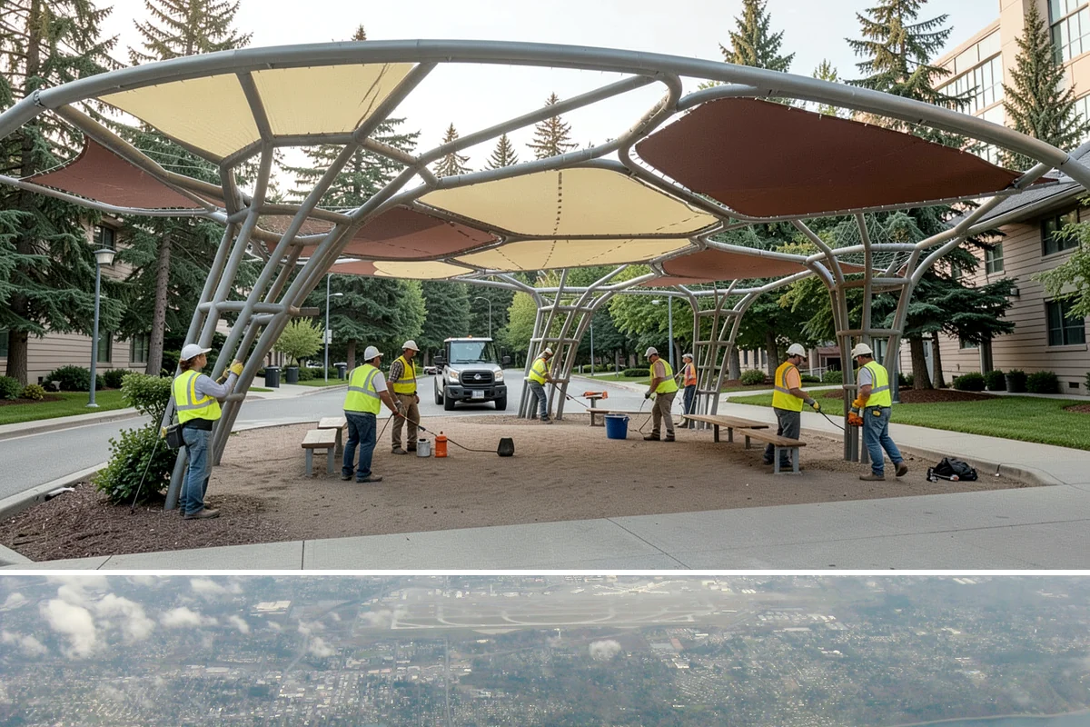 Line Striping in Burien, King County, WA - Dry-weather months from late spring through early fall provide the best paint adhesion and cure conditions.