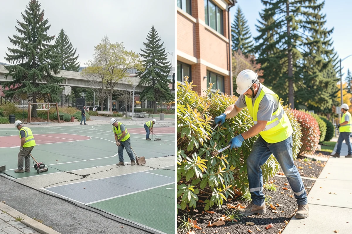 Line Striping in Carnation, King County, WA - Measure the site and confirm the striping layout