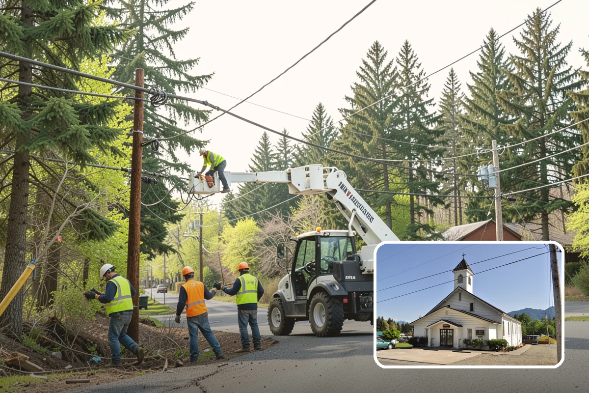 Line Striping in Concrete, Skagit County, WA - Well-defined lanes and parking stalls