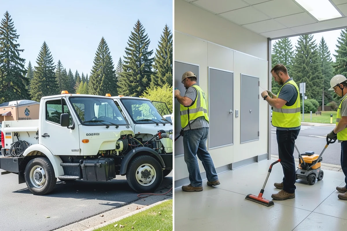Line Striping in Darrington, Snohomish County, WA - Measure the site and confirm the striping layout