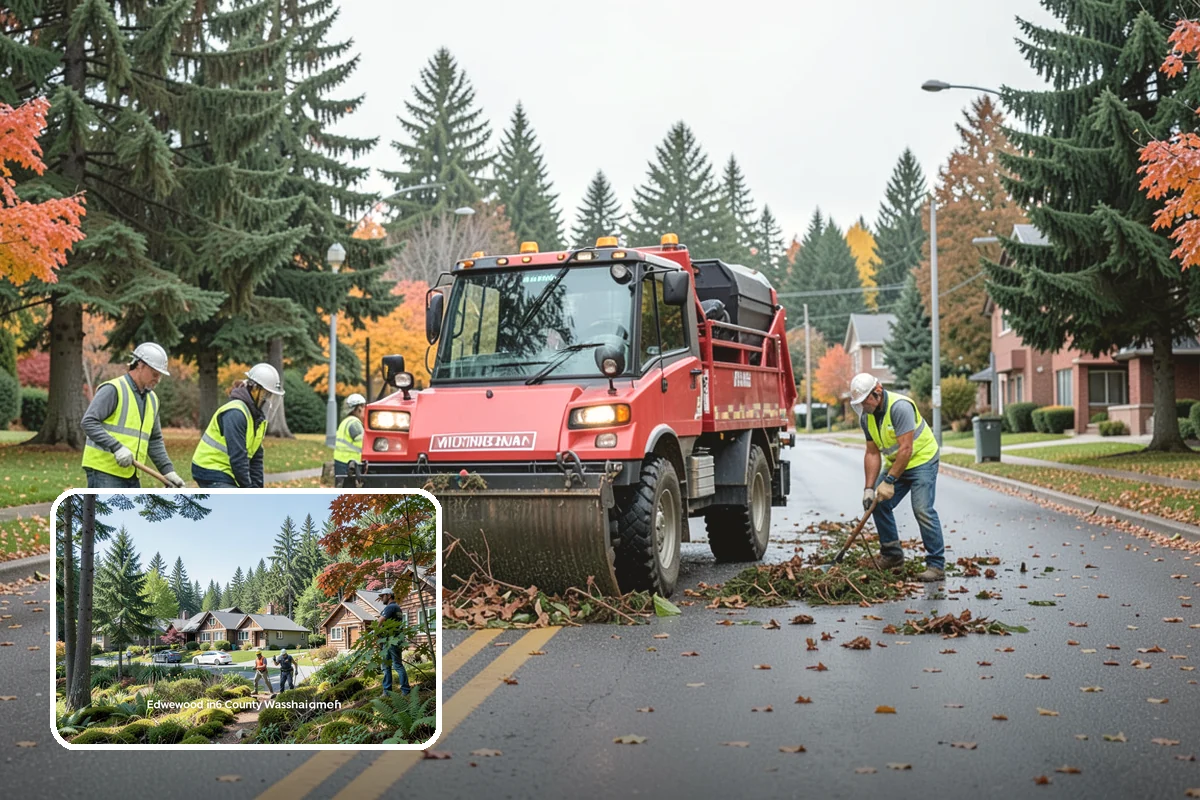 Line Striping in Edgewood, Pierce County, WA - Well-defined lanes and parking stalls