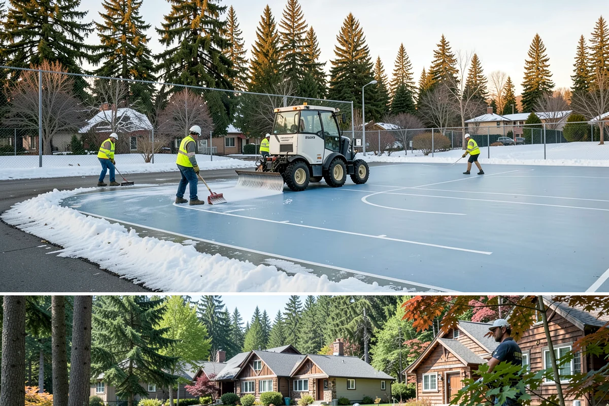 Line Striping in Edgewood, Pierce County, WA - Dry-weather months from late spring through early fall provide the best paint adhesion and cure conditions.