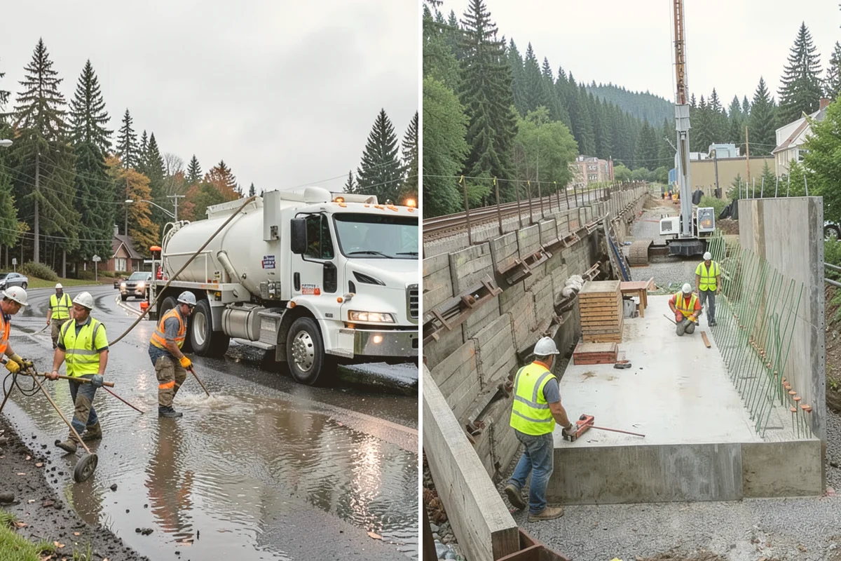 Line Striping in Edmonds, Snohomish County, WA - Measure the site and confirm the striping layout
