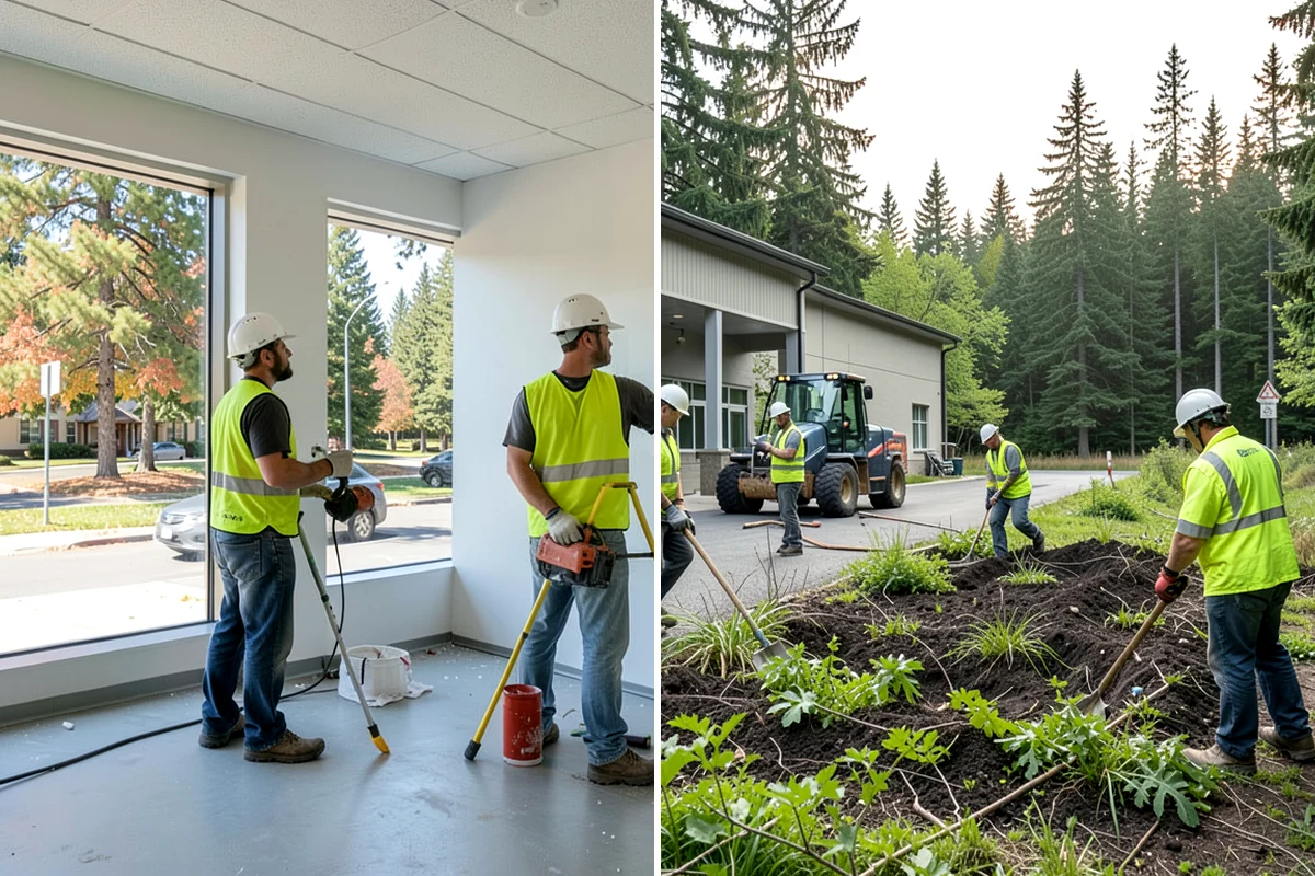 Line Striping in Enumclaw, King County, WA - Measure the site and confirm the striping layout