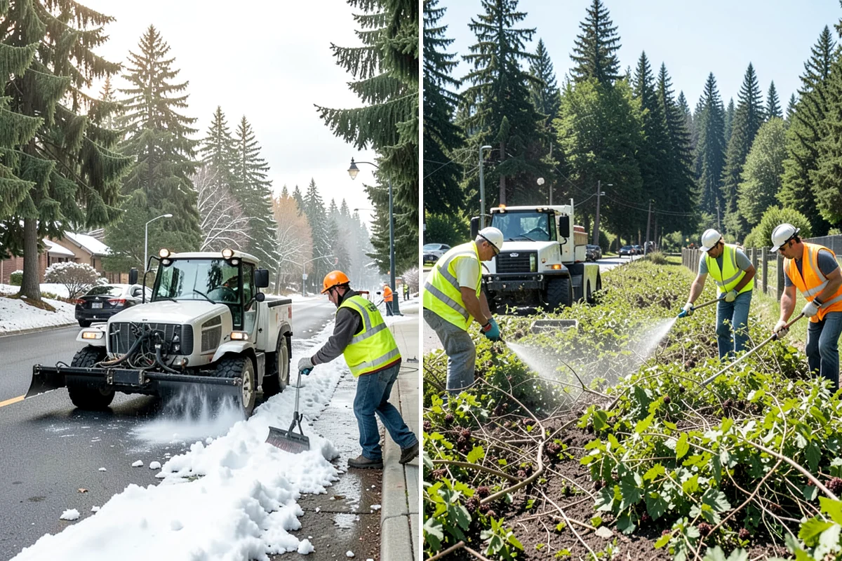 Line Striping in Everett, Snohomish County, WA - Measure the site and confirm the striping layout