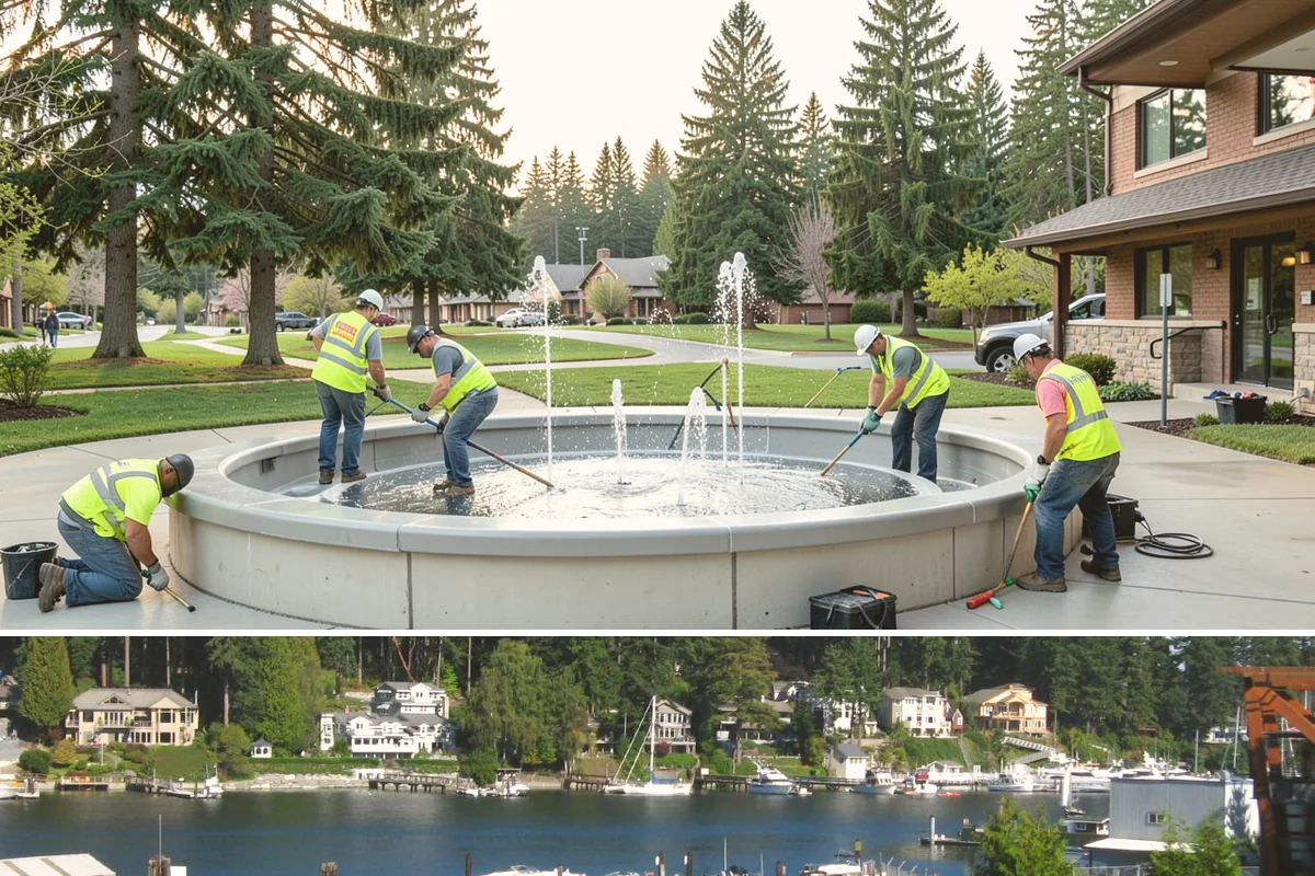 Line Striping in Gig Harbor, Pierce County, WA - Dry-weather months from late spring through early fall provide the best paint adhesion and cure conditions.