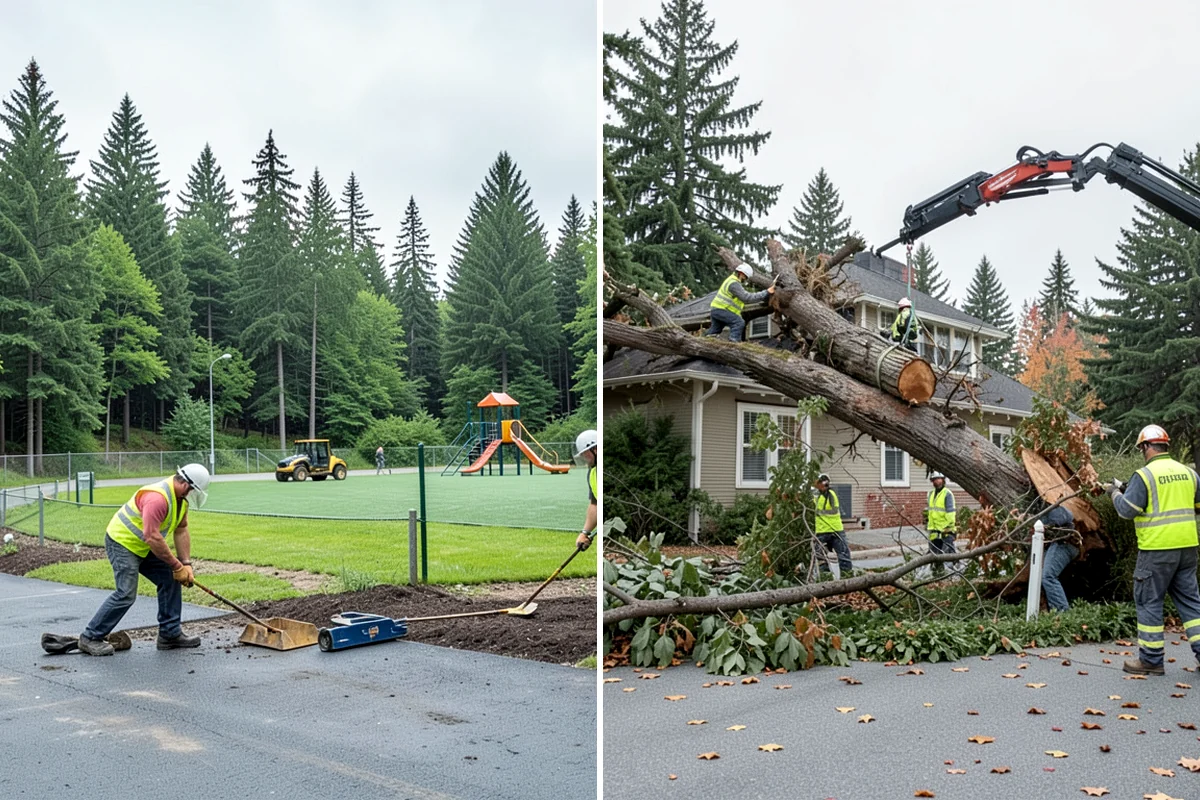 Line Striping in Hunts Point, King County, WA - Measure the site and confirm the striping layout