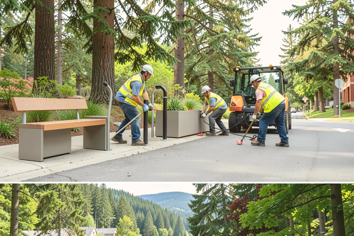 Line Striping in Lake Forest Park, King County, WA - Dry-weather months from late spring through early fall provide the best paint adhesion and cure conditions.
