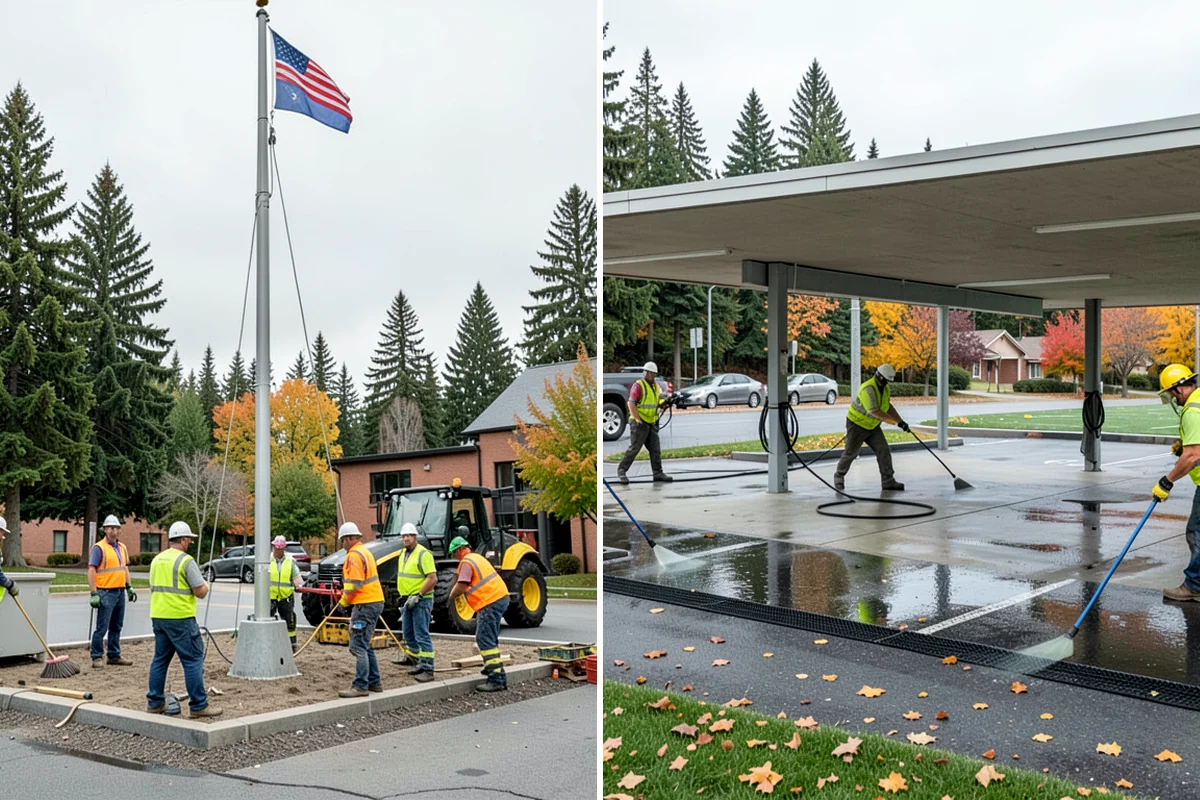 Line Striping in Lakewood, Pierce County, WA - Measure the site and confirm the striping layout