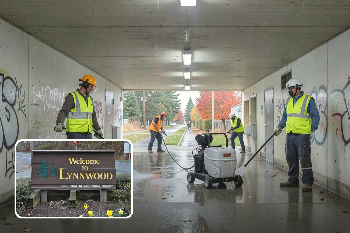 Line Striping in Lynnwood, Snohomish County, WA - Well-defined lanes and parking stalls