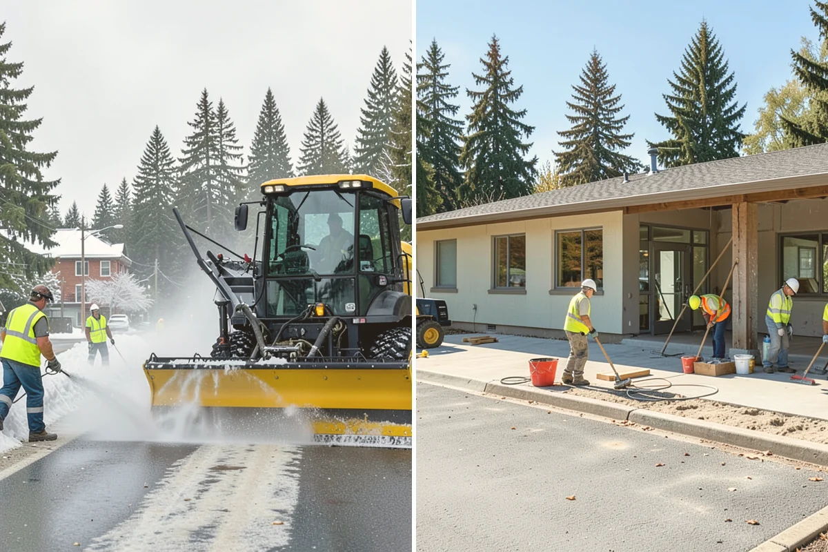 Line Striping in Lynnwood, Snohomish County, WA - Measure the site and confirm the striping layout
