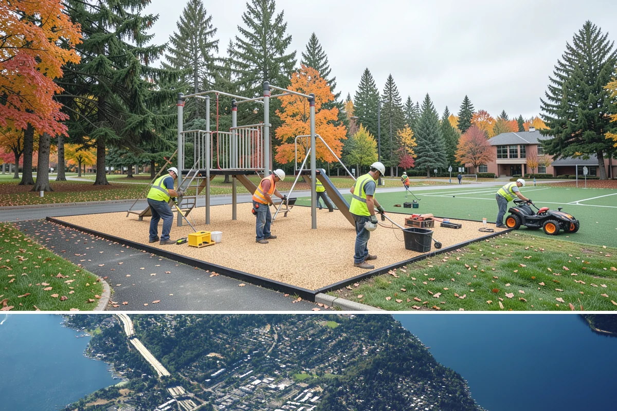 Line Striping in Mercer Island, King County, WA - Dry-weather months from late spring through early fall provide the best paint adhesion and cure conditions.