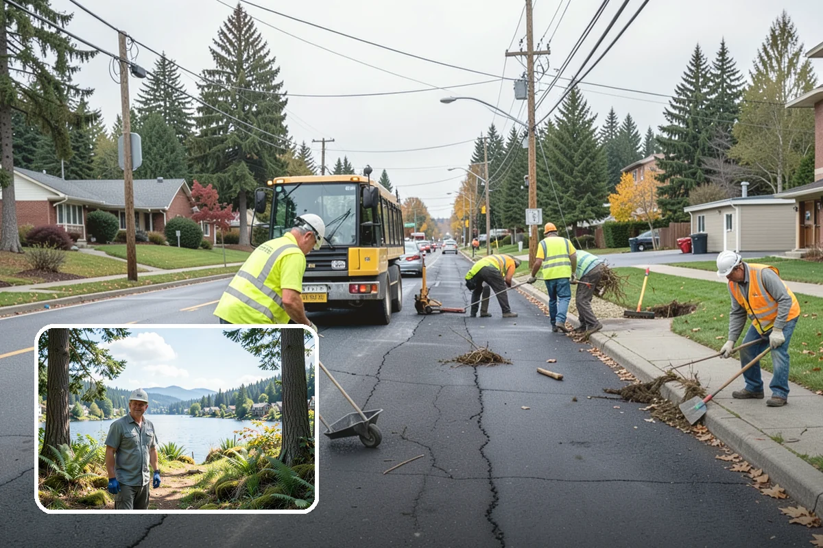 Line Striping in Milton, King County, WA - Well-defined lanes and parking stalls