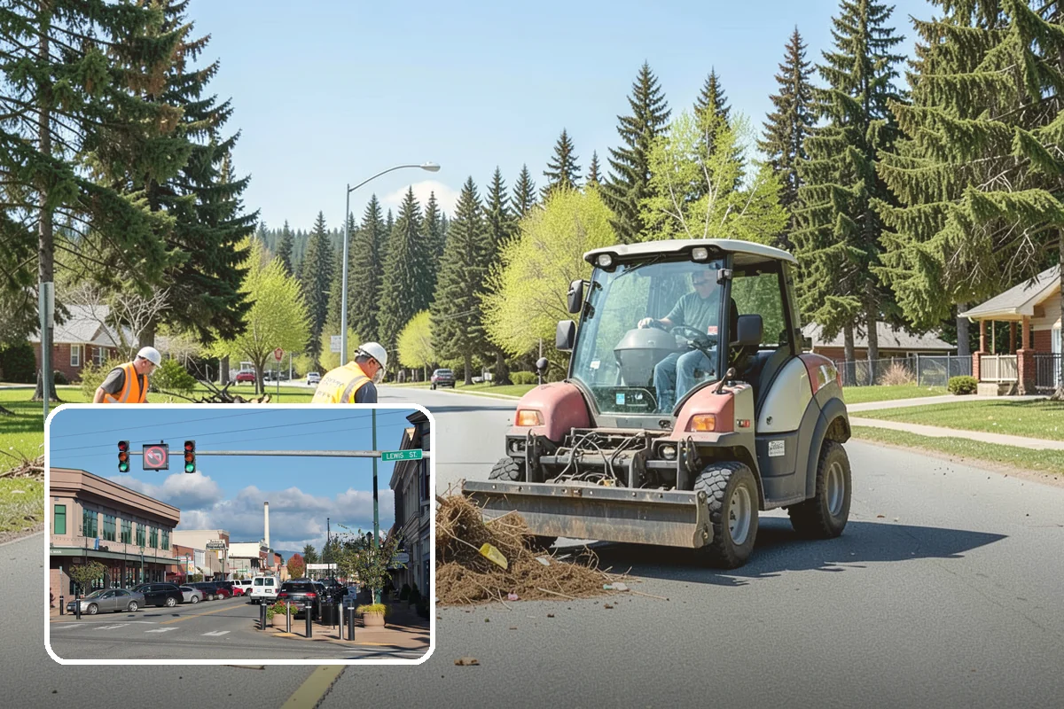 Line Striping in Monroe, Snohomish County, WA - Well-defined lanes and parking stalls