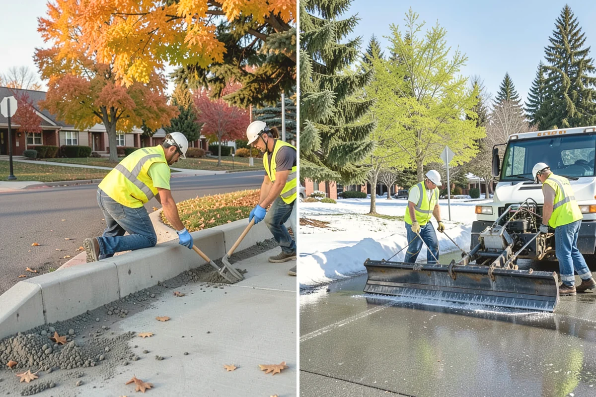 Line Striping in Oak Harbor, Island County, WA - Measure the site and confirm the striping layout