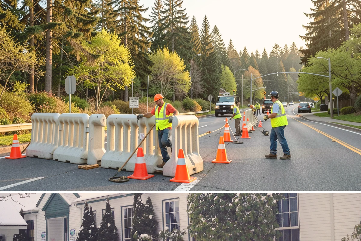 Line Striping in Pacific, King County, WA - Dry-weather months from late spring through early fall provide the best paint adhesion and cure conditions.