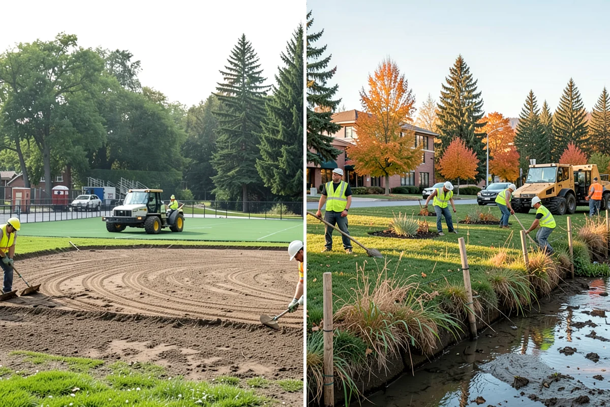 Line Striping in Sedro-Woolley, Skagit County, WA - Measure the site and confirm the striping layout