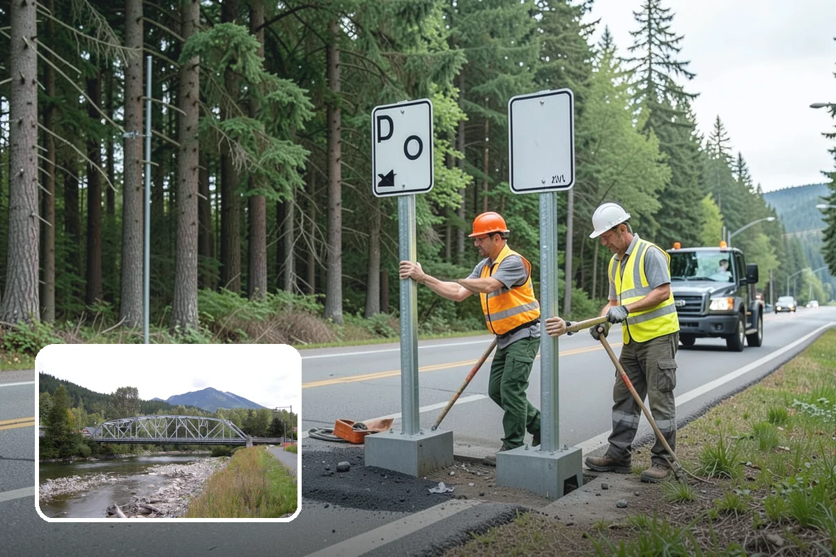 Line Striping in Skykomish, King County, WA - Well-defined lanes and parking stalls