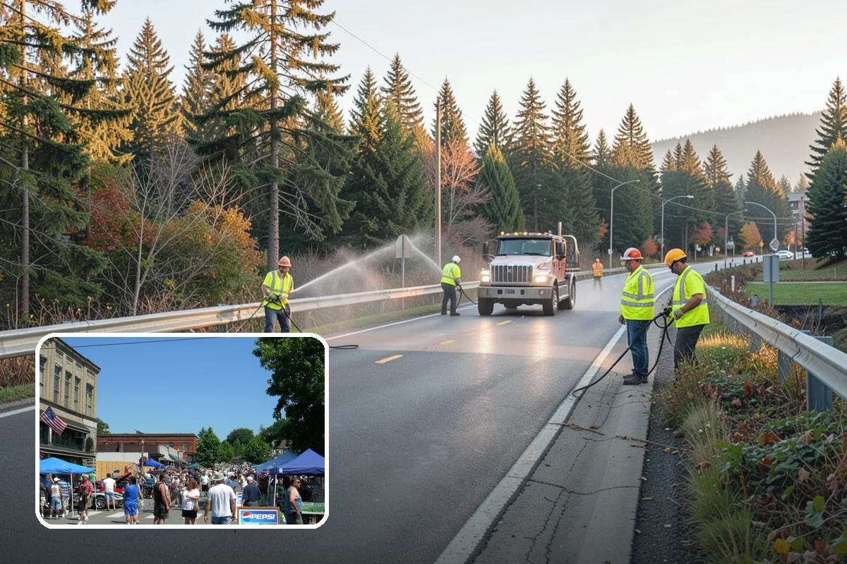 Line Striping in Snohomish, Snohomish County, WA - Well-defined lanes and parking stalls