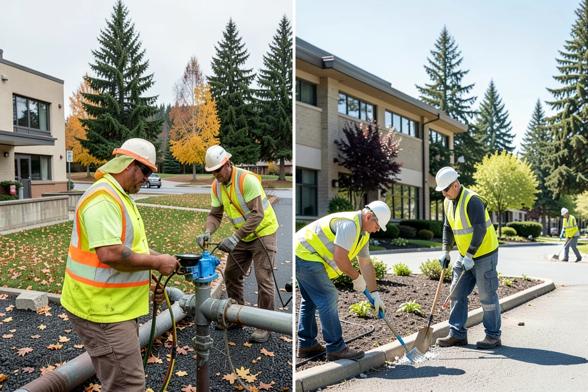 Line Striping in Snoqualmie, King County, WA - Measure the site and confirm the striping layout