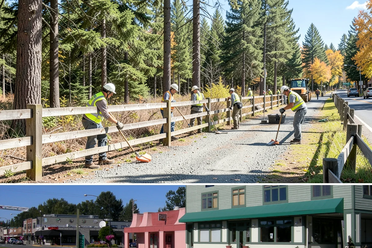 Line Striping in Snoqualmie, King County, WA - Dry-weather months from late spring through early fall provide the best paint adhesion and cure conditions.