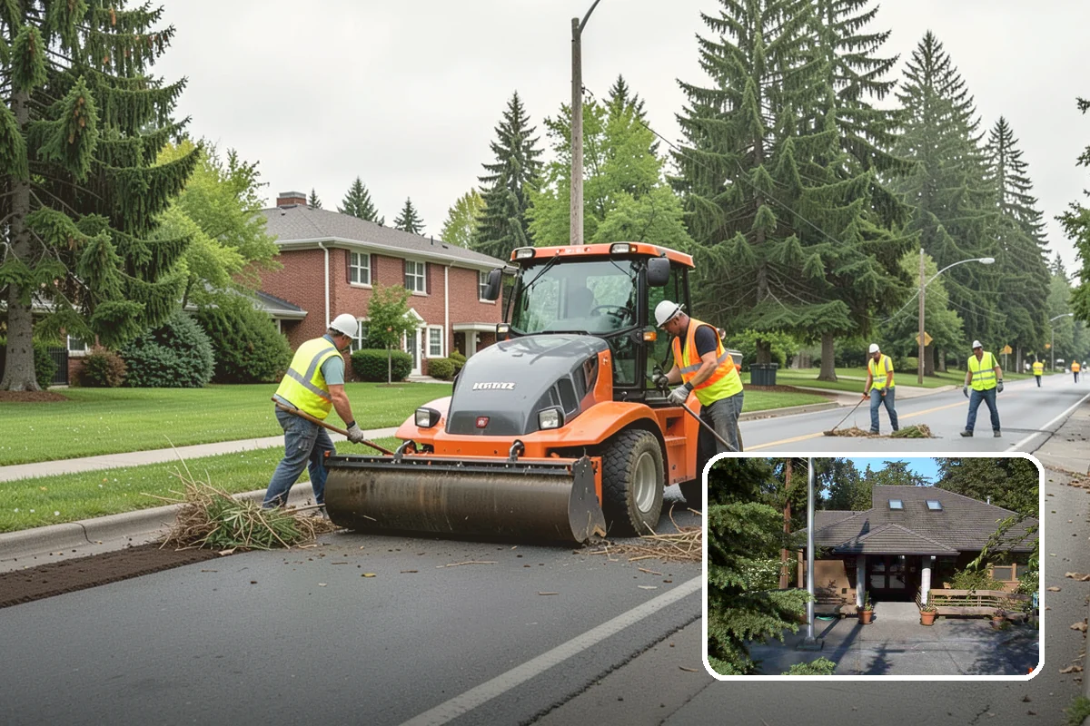 Line Striping in Yarrow Point, King County, WA - Well-defined lanes and parking stalls