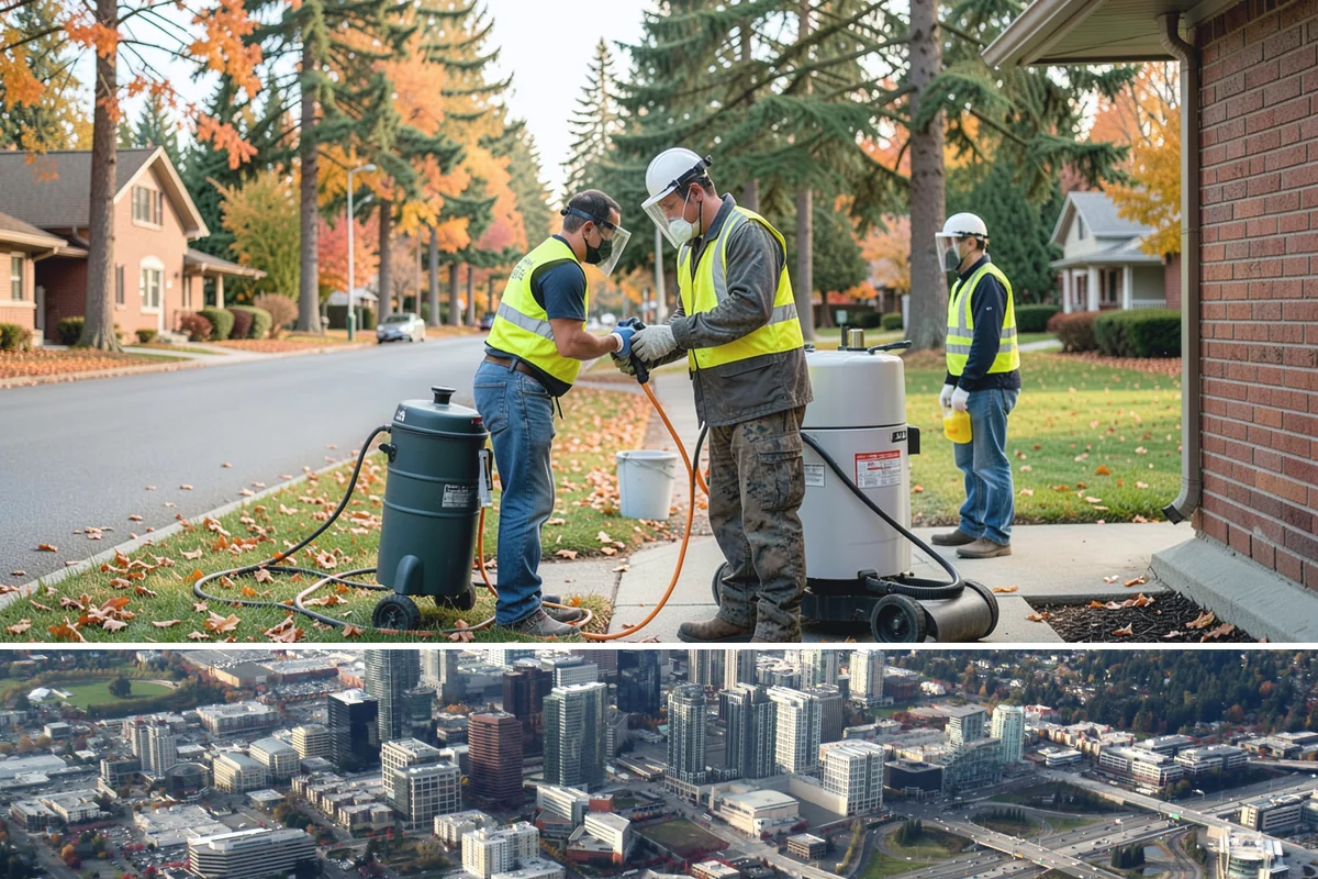 Litter & Grounds Policing in Bellevue, King County, WA - Windblown debris and leaf litter peak in fall, while event traffic drives higher volumes through summer.