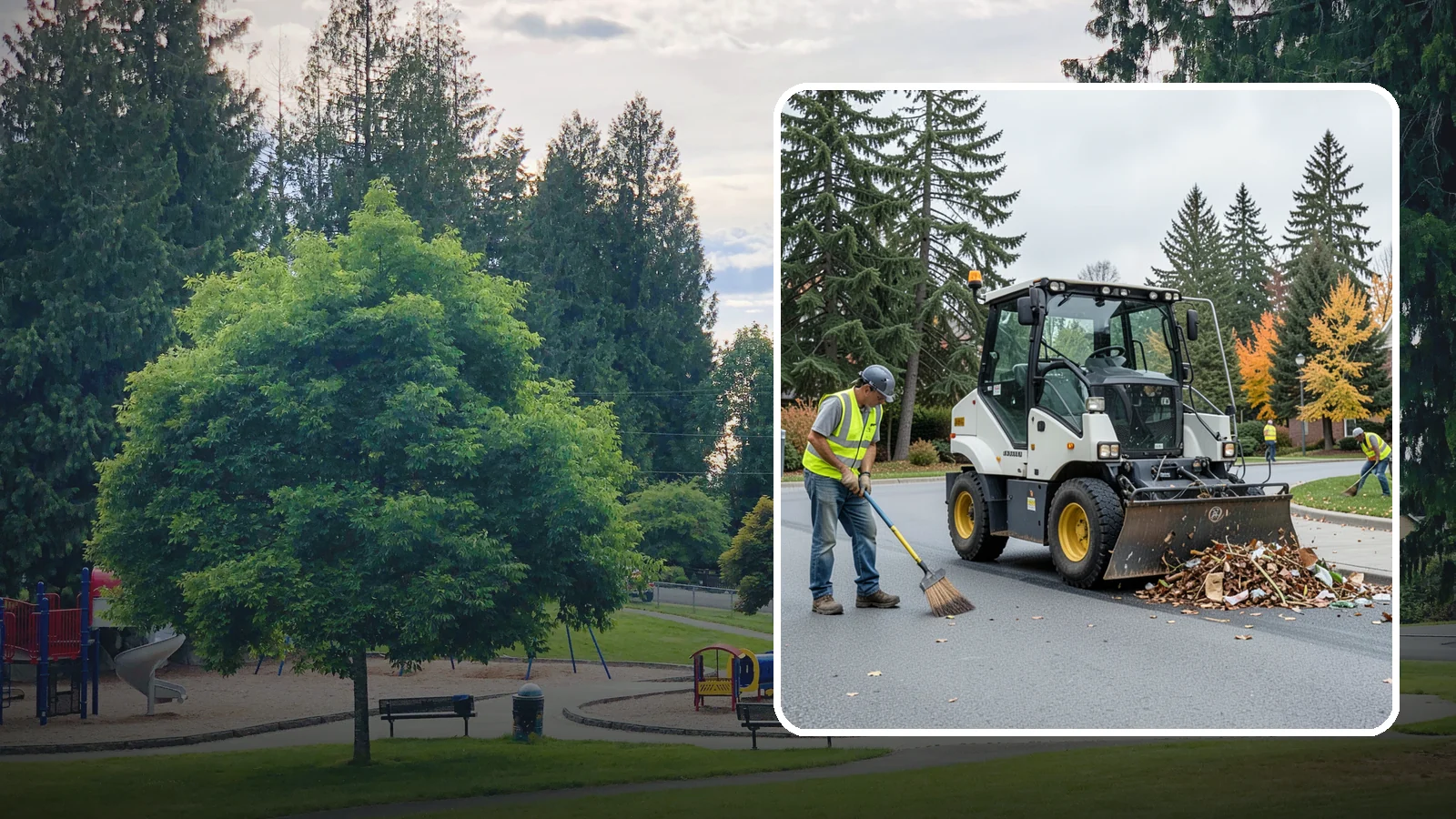 Litter & Grounds Policing in Bonney Lake, Pierce County, WA - Routine litter policing keeps building entries, plazas, and surrounding grounds clean and orderly.