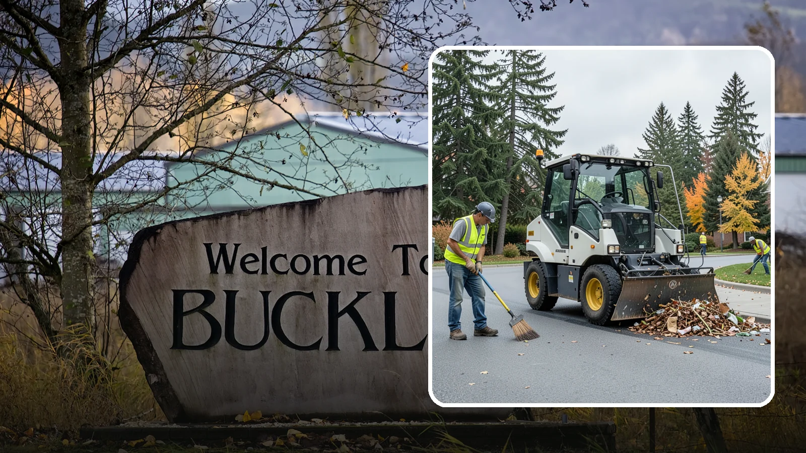 Litter & Grounds Policing in Buckley, Pierce County, WA - Routine litter policing keeps building entries, plazas, and surrounding grounds clean and orderly.