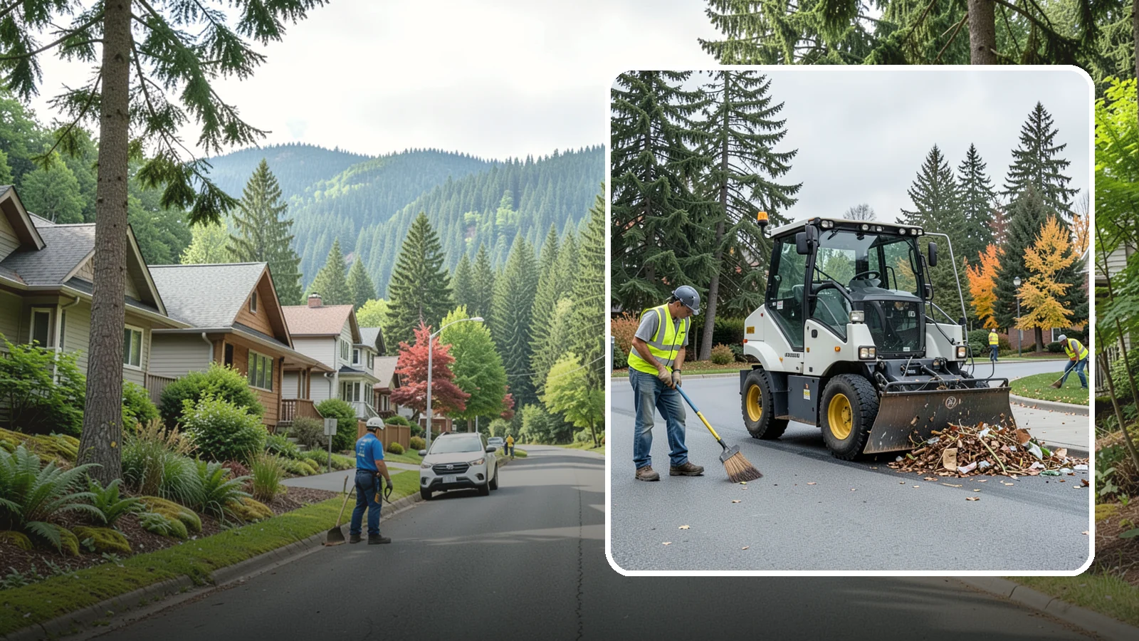 Litter & Grounds Policing in Darrington, Snohomish County, WA - Routine litter policing keeps building entries, plazas, and surrounding grounds clean and orderly.