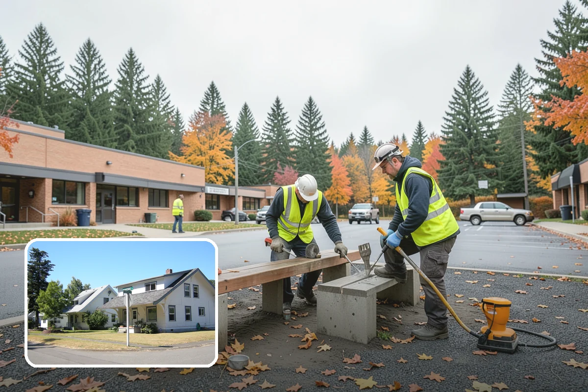 Litter & Grounds Policing in DuPont, Pierce County, WA - Consistently clean entries and public plazas