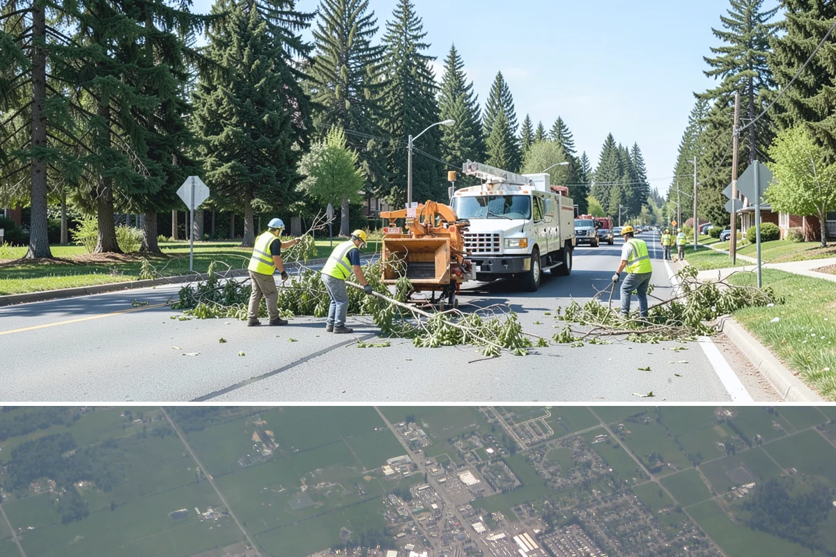 Litter & Grounds Policing in Enumclaw, King County, WA - Windblown debris and leaf litter peak in fall, while event traffic drives higher volumes through summer.