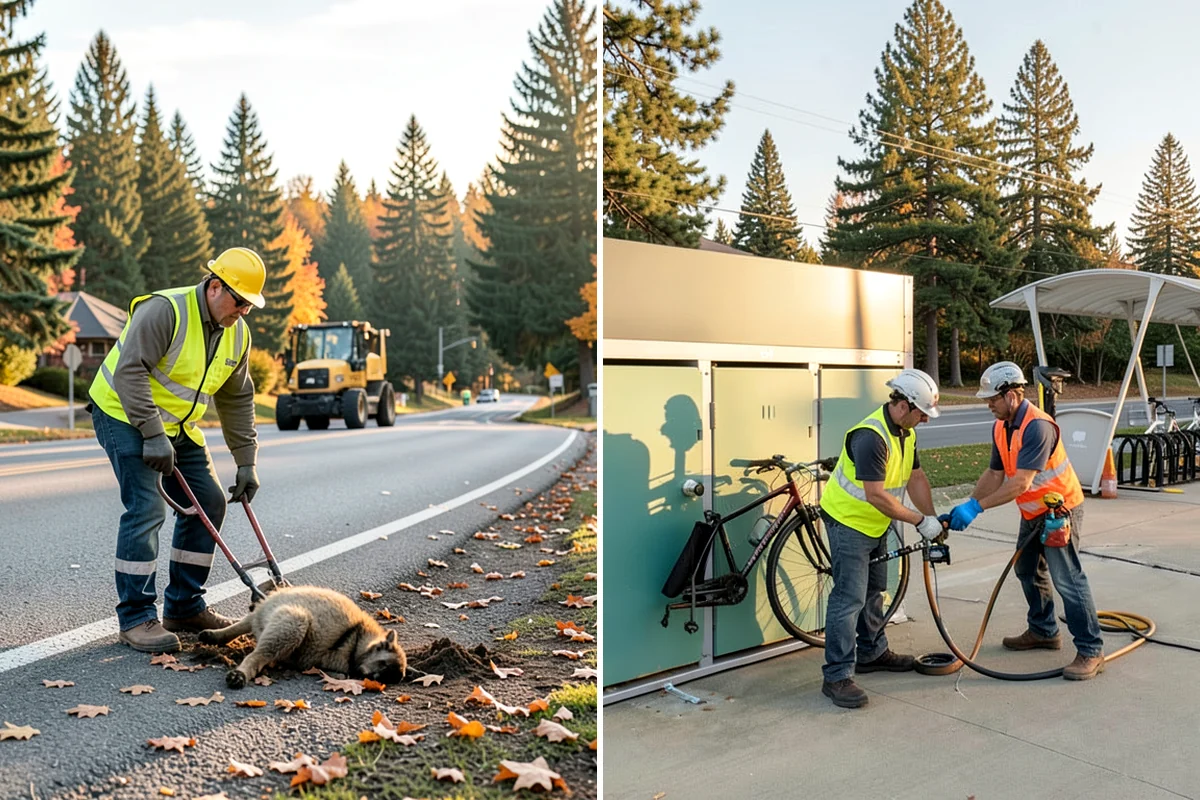Litter & Grounds Policing in Everett, Snohomish County, WA - Define the policing route and receptacle locations
