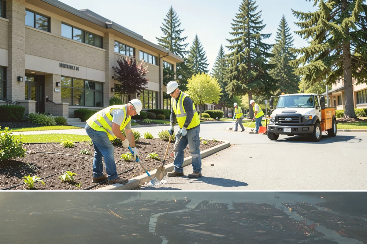 Litter & Grounds Policing in Fife, Pierce County, WA - Windblown debris and leaf litter peak in fall, while event traffic drives higher volumes through summer.