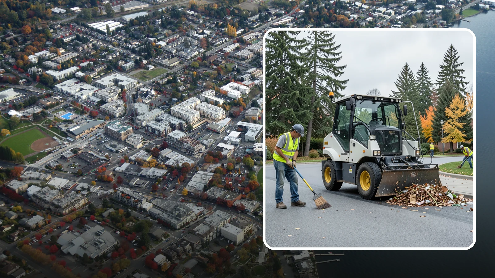 Litter & Grounds Policing in Kirkland, King County, WA - Routine litter policing keeps building entries, plazas, and surrounding grounds clean and orderly.