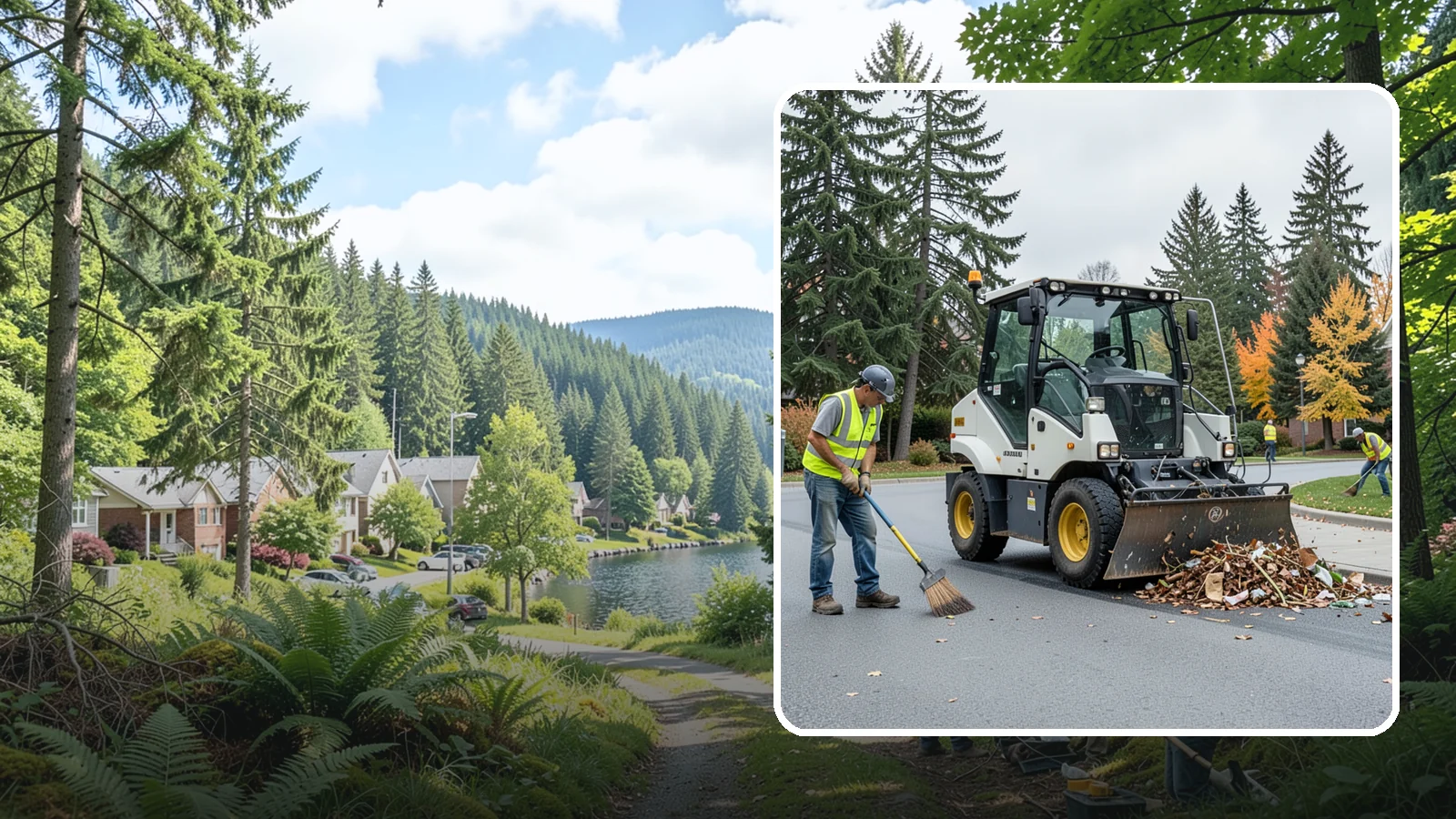 Litter & Grounds Policing in Lake Forest Park, King County, WA - Routine litter policing keeps building entries, plazas, and surrounding grounds clean and orderly.
