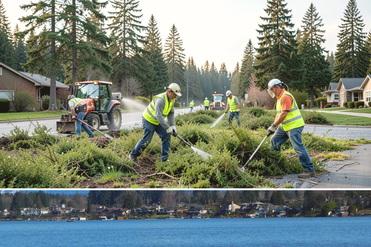 Litter & Grounds Policing in Lake Stevens, Snohomish County, WA - Windblown debris and leaf litter peak in fall, while event traffic drives higher volumes through summer.