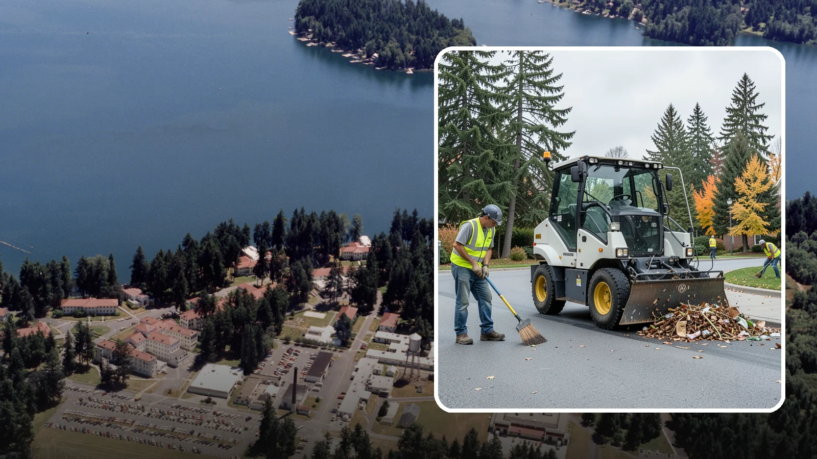 Litter & Grounds Policing in Lakewood, Pierce County, WA - Routine litter policing keeps building entries, plazas, and surrounding grounds clean and orderly.