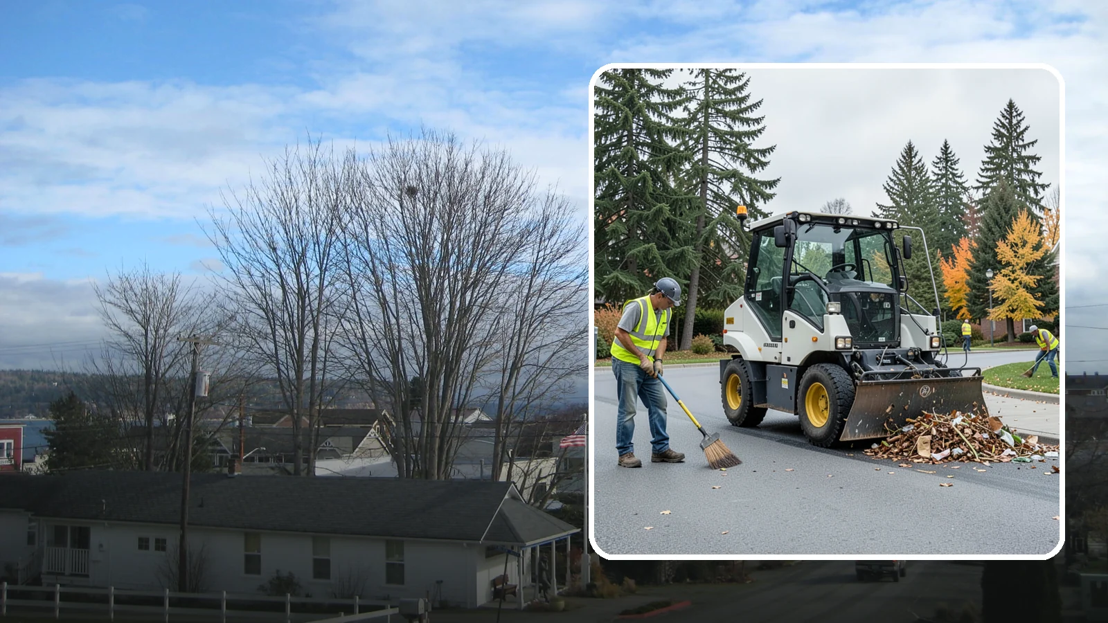 Litter & Grounds Policing in Langley, Island County, WA - Routine litter policing keeps building entries, plazas, and surrounding grounds clean and orderly.